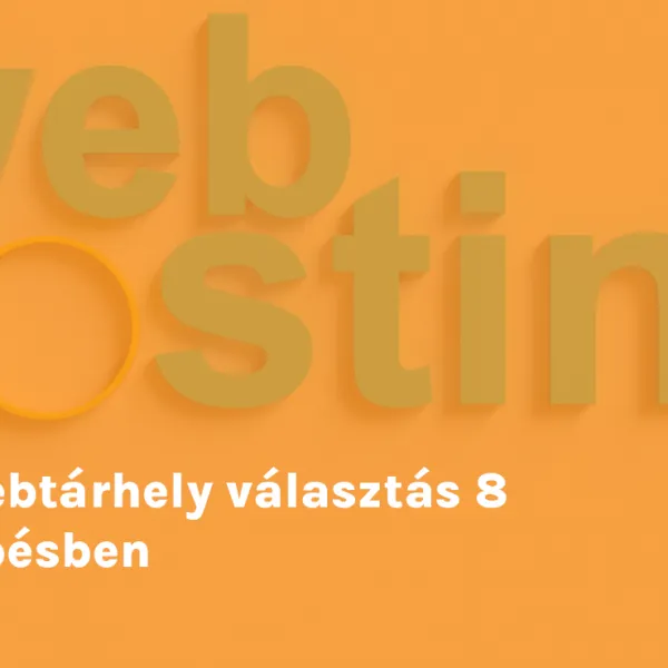 Webtárhely választás 8 lépésben