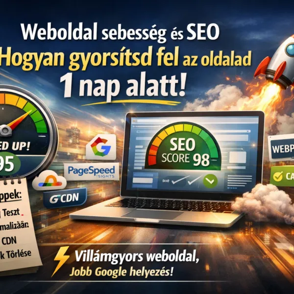 Weboldal sebesség és SEO – hogyan gyorsítsd fel az oldalad 1 nap alatt?