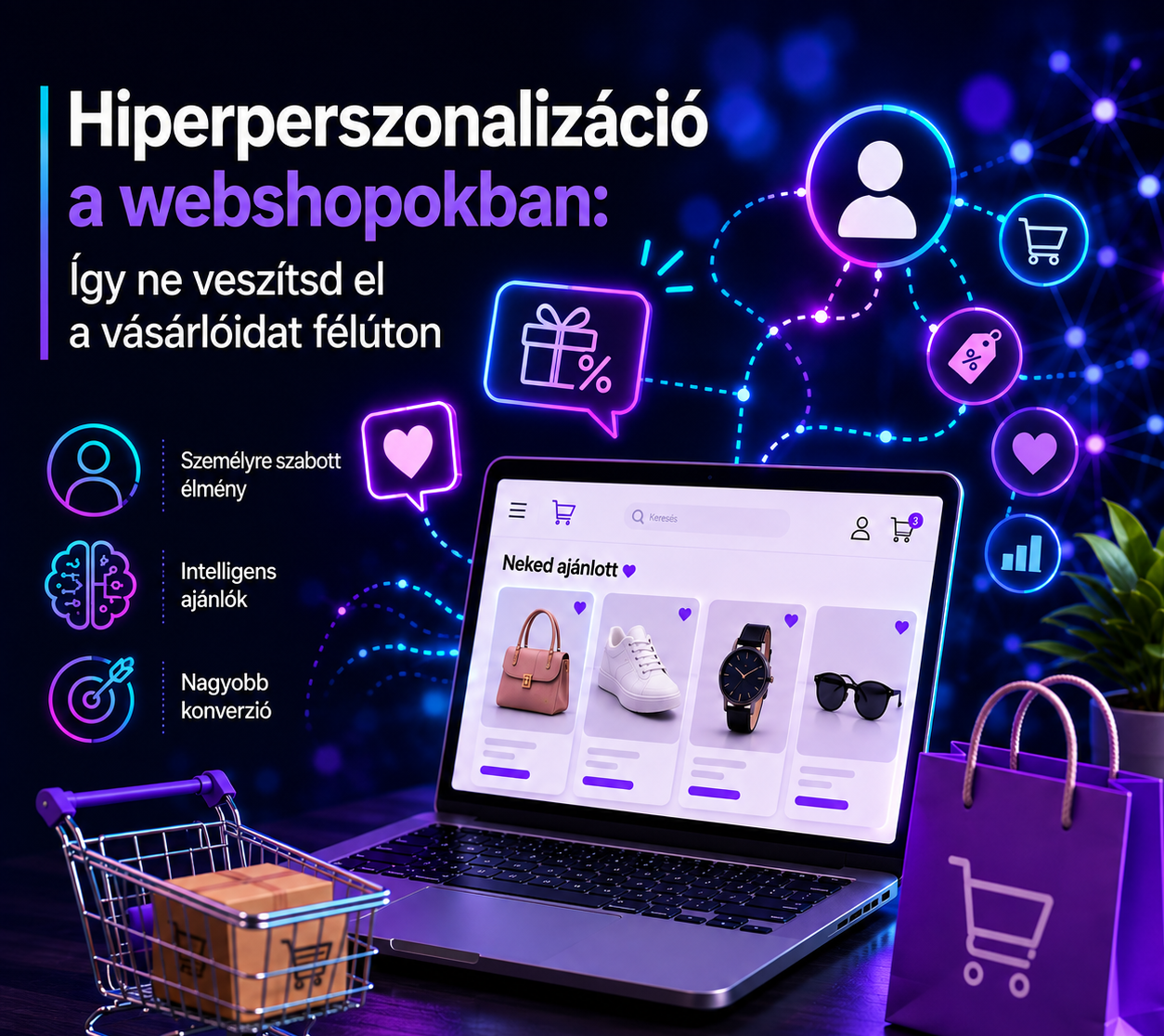 Hiperperszonalizáció a webshopokban: hogyan csökkentsd a kosárelhagyást és növeld a konverziót?